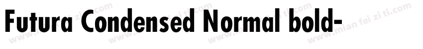 Futura Condensed Normal bold字体转换